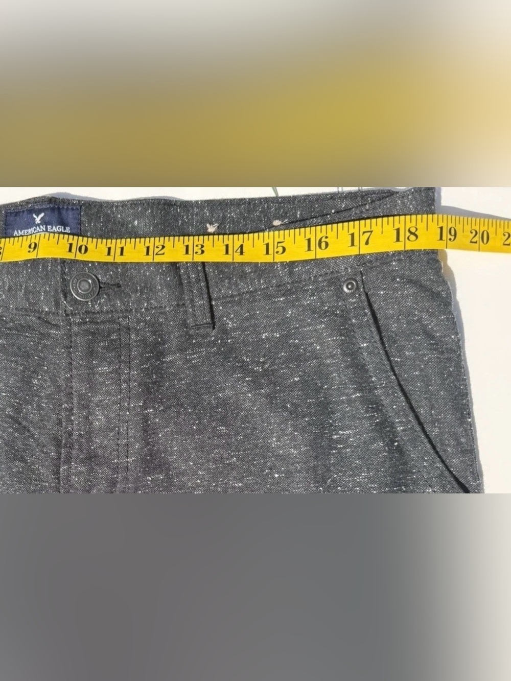 NWT American Eagle Speckled Slim Straight Pants Minimalist Streetwear 36x32 - Picture 6 of 16